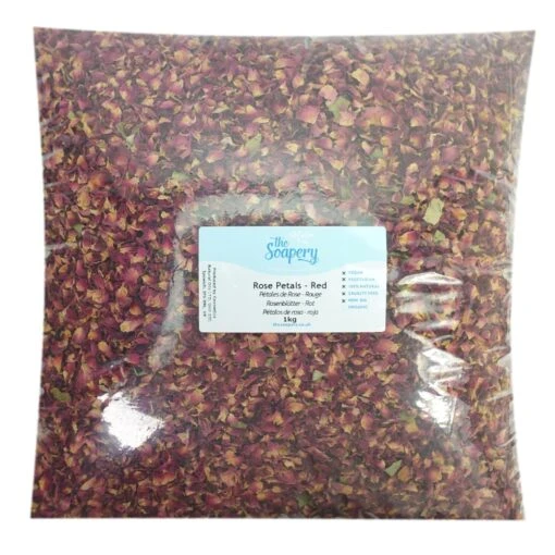 Rose Petals - Red, Dried 15 Rose Petals - Red, Dried -Soap Making Hub Rosepetal1kg clipped rev 1 1 696099