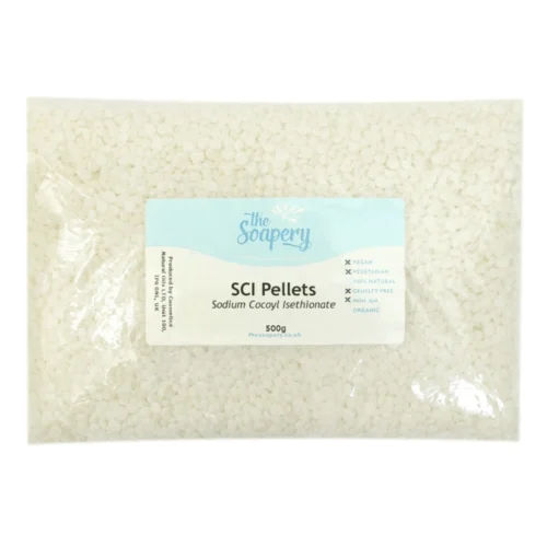 Sodium Cocoyl Isethionate (SCI) Pellets 9 Sodium Cocoyl Isethionate (SCI) Pellets -Soap Making Hub sci pellets 500g
