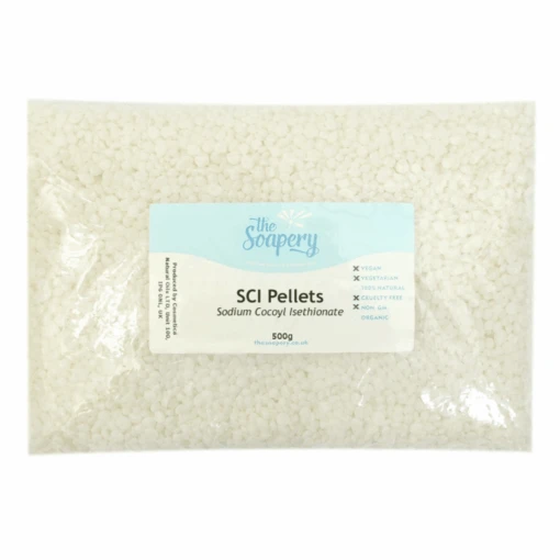 Sodium Cocoyl Isethionate (SCI) Pellets 9 Sodium Cocoyl Isethionate (SCI) Pellets -Soap Making Hub sci pellets 500g