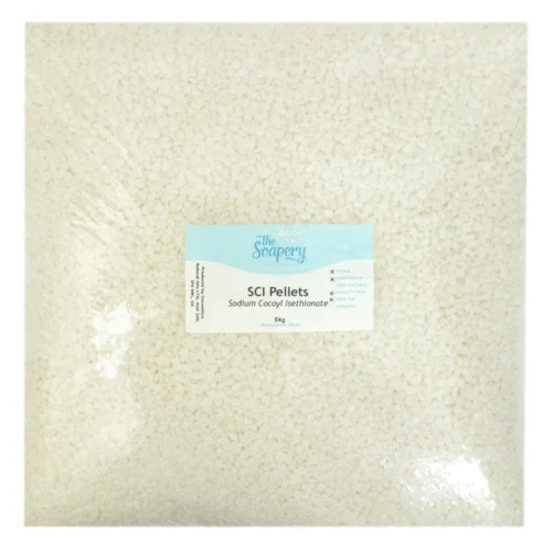 Sodium Cocoyl Isethionate (SCI) Pellets 11 Sodium Cocoyl Isethionate (SCI) Pellets -Soap Making Hub sci pellets 5kg
